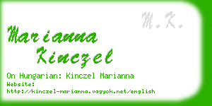 marianna kinczel business card